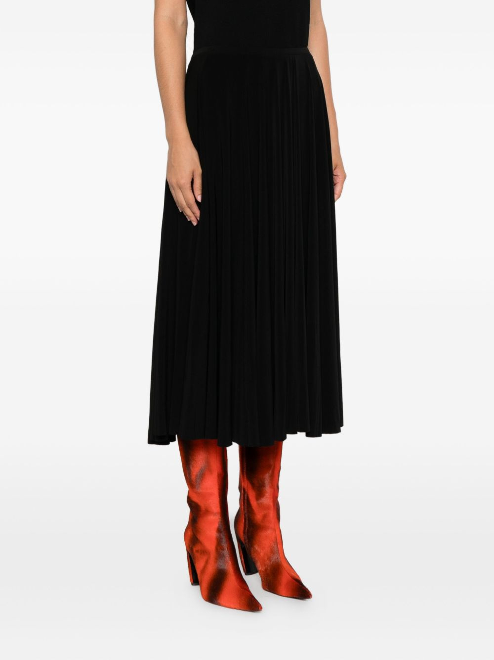 [Norma Kamali] Midi skirt FW25 KK225SPLQ42001