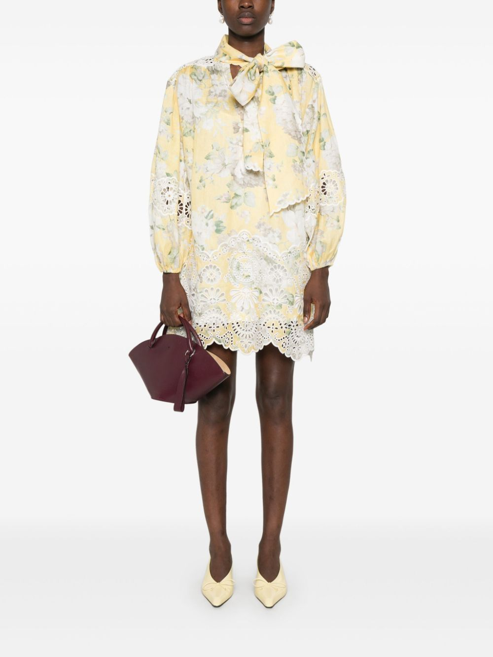 [Zimmermann] Long sleeve dress SS25 0797DRS252YFL
