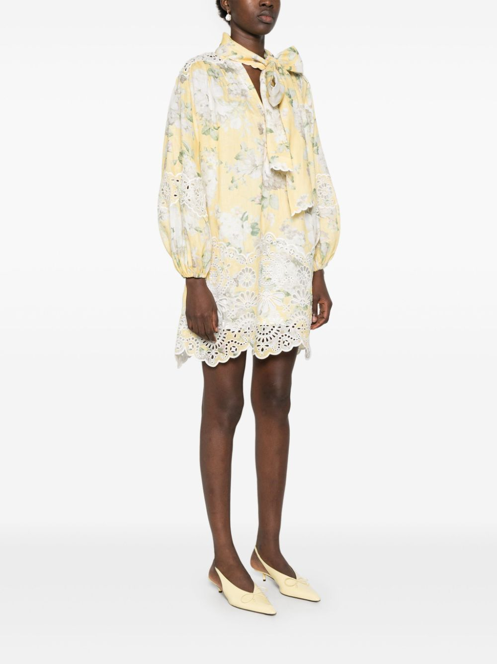 [Zimmermann] Long sleeve dress SS25 0797DRS252YFL