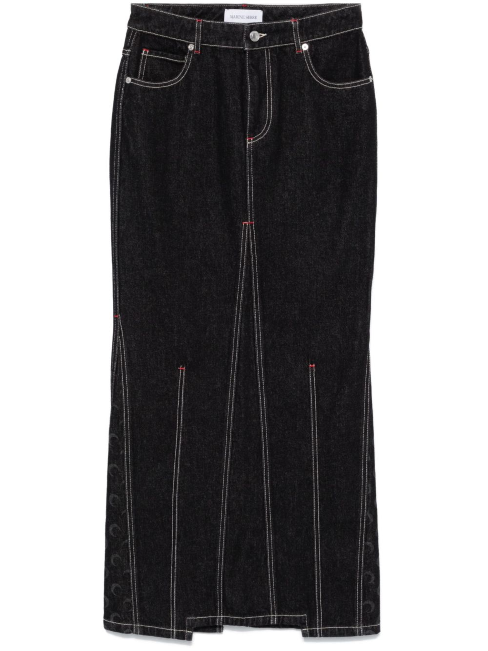 [MARINE SERRE] Long skirt FW24 WSK074ARDEN0001BK99