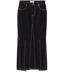 [MARINE SERRE] Long skirt FW24 WSK074ARDEN0001BK99