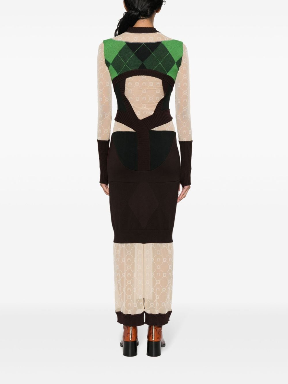 [MARINE SERRE] Long sleeve dress FW23 WDR034UKNI0001GN45
