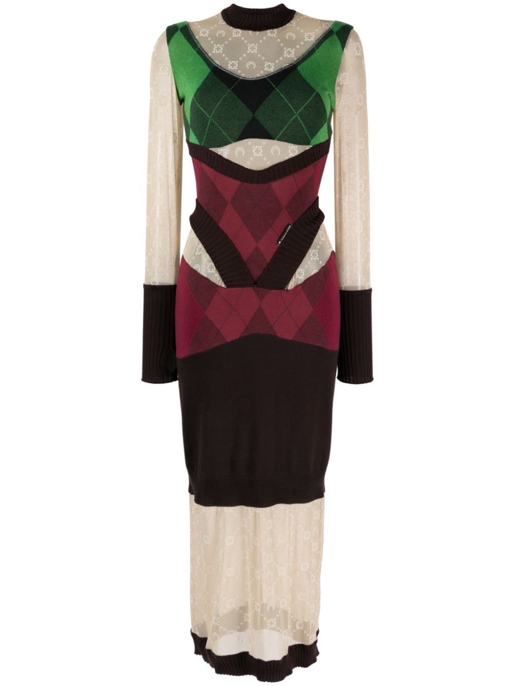 [MARINE SERRE] Long sleeve dress FW23 WDR034UKNI0001GN45