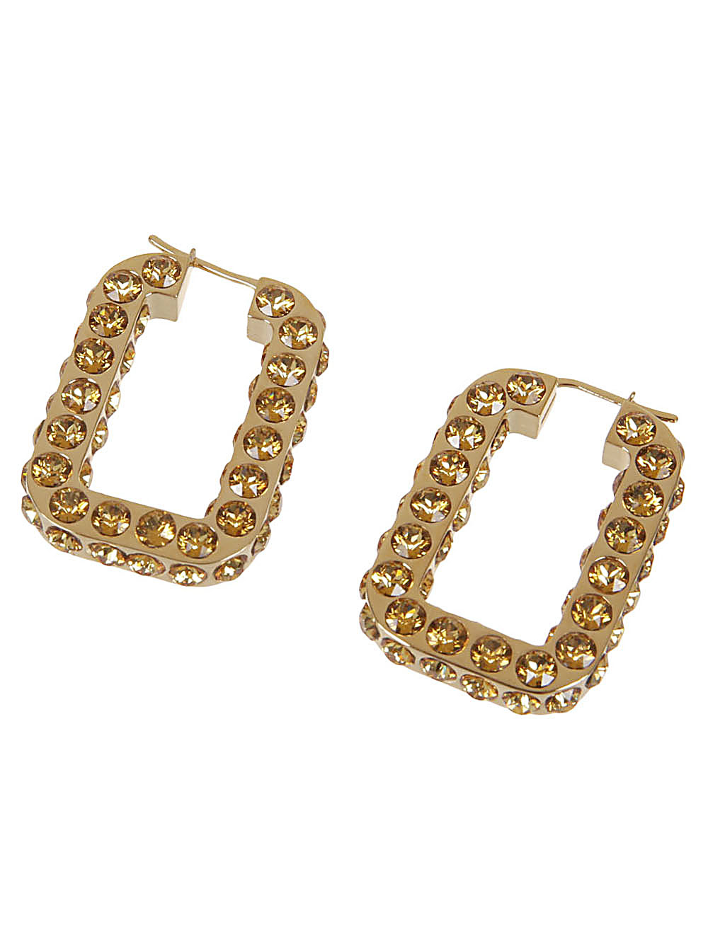 [Amina Muaddi] Earring FW23 CHARLOTTEHOOPCRYSTALGOLD