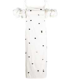 [JACQUEMUS] Short sleeve dress FW23 233DR0741000OFFWHITEBLACK