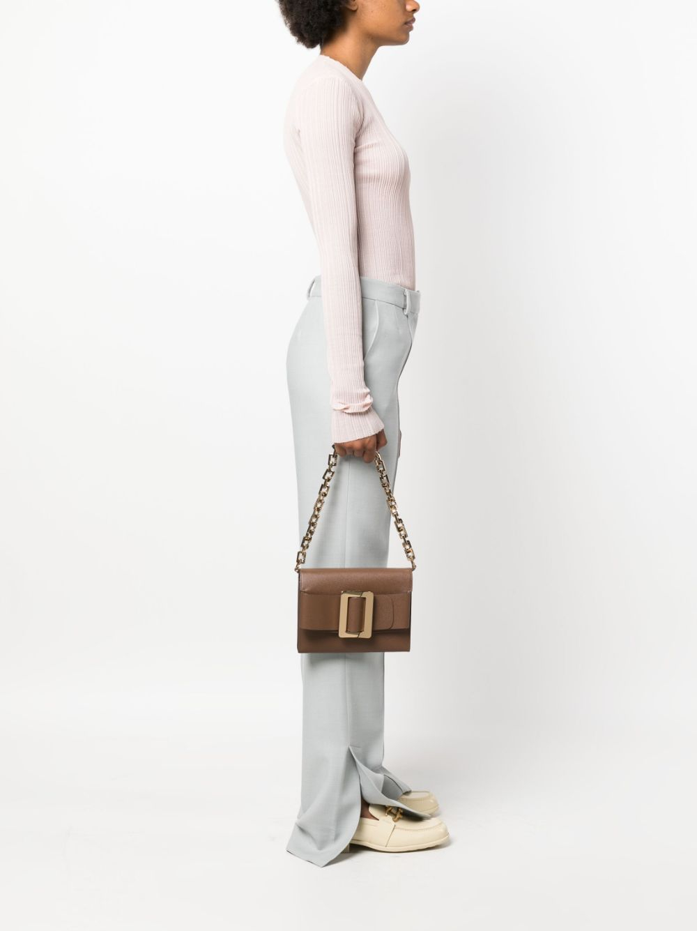 [Boyy] Clutch bag FW23 BUCKLETRAVELCASEEPSOMCS/CSDMOCHA