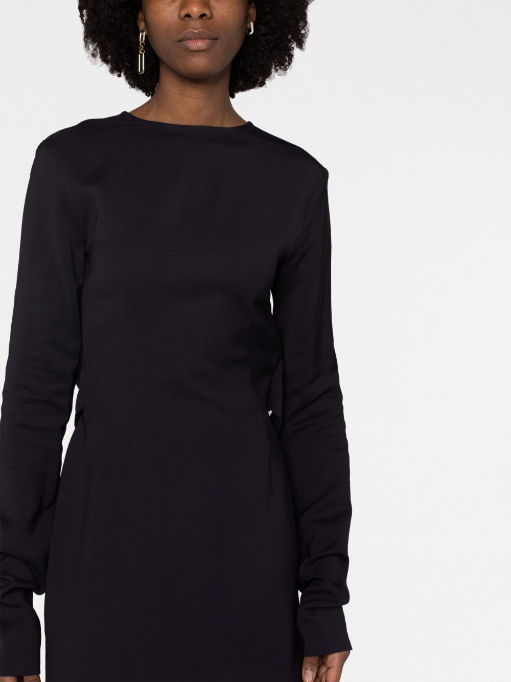 [032C] Long sleeve dress SS23 W0024DARKPLUM
