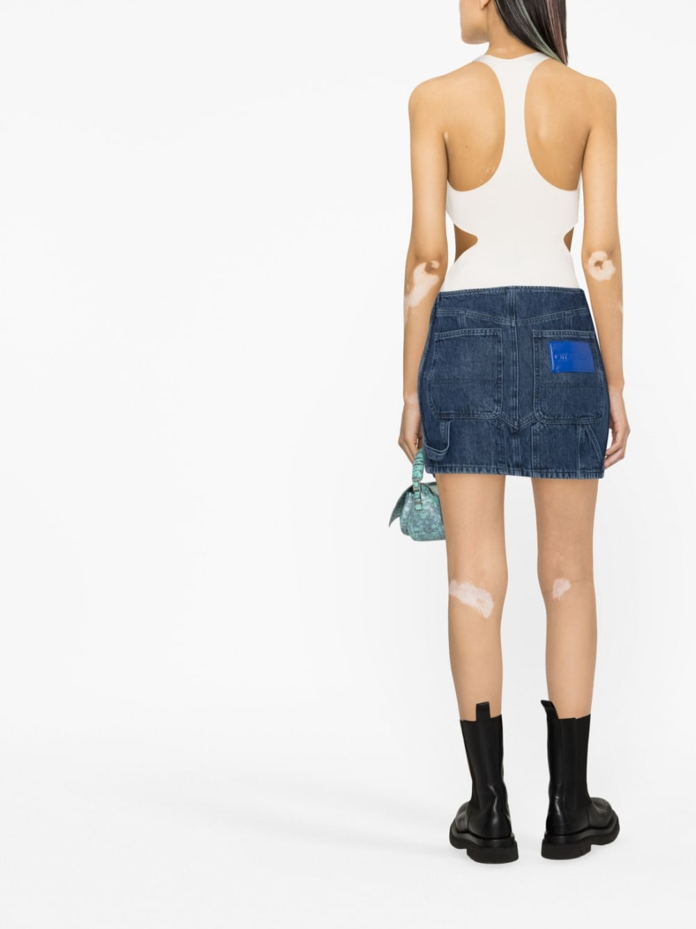 [Off White] Midi skirt SS23 OWYF019S23DEN0014500