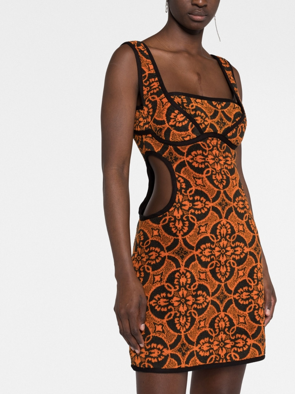 [MARINE SERRE] Sleeveless dress SS23 D188SS23WWOVCO000503