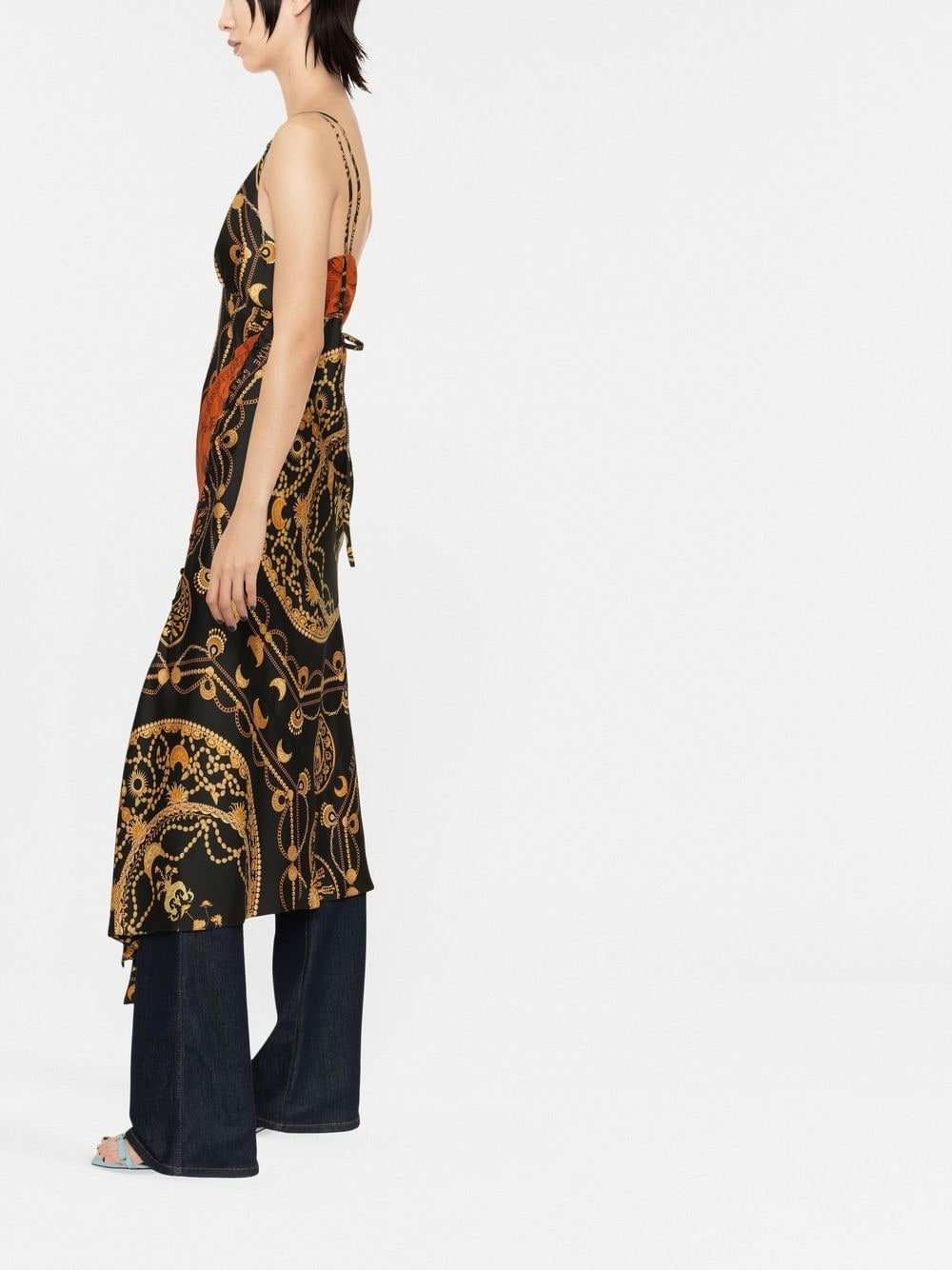 [MARINE SERRE] Sleeveless dress SS23 D183SS23WUWOVSE00100