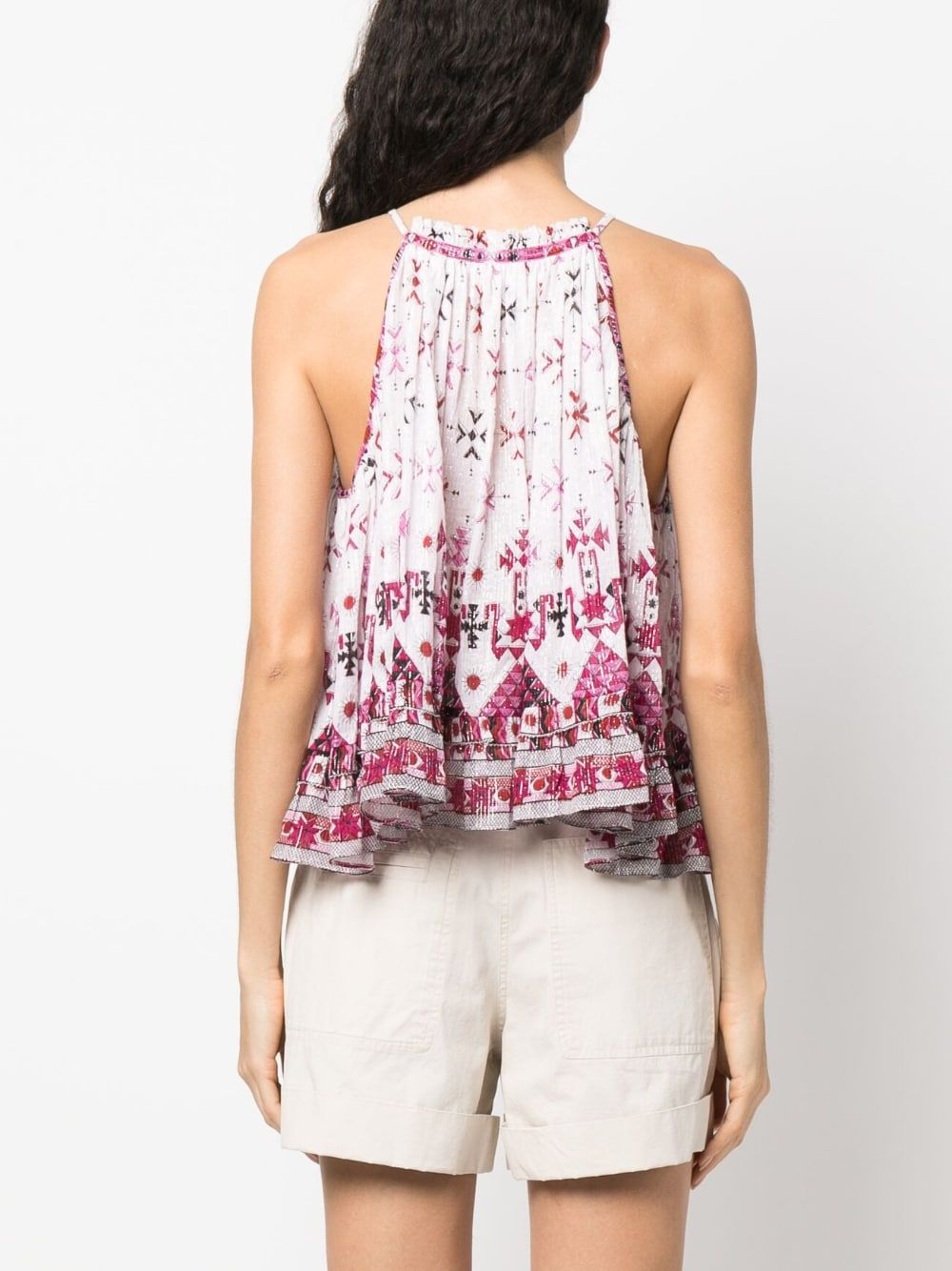 [Marant Etoile] T-shirts Sleeveless SS23 HT0035FB-A1J53EFABINO20WH