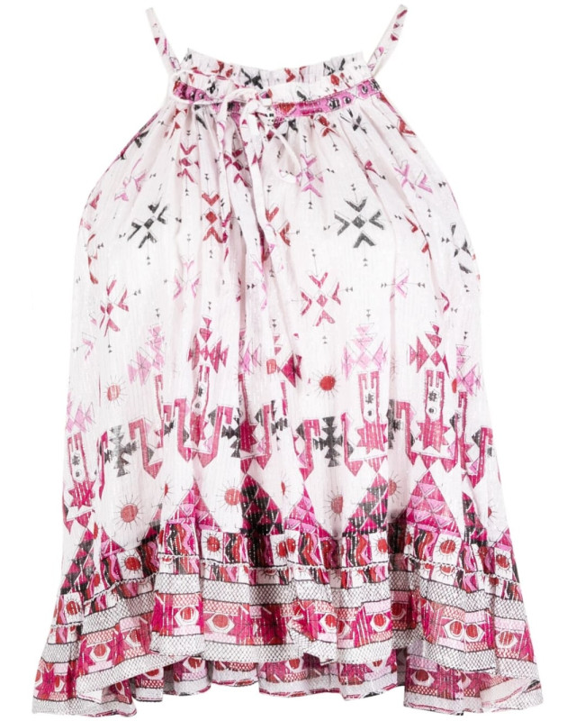 [Marant Etoile] T-shirts Sleeveless SS23 HT0035FB-A1J53EFABINO20WH
