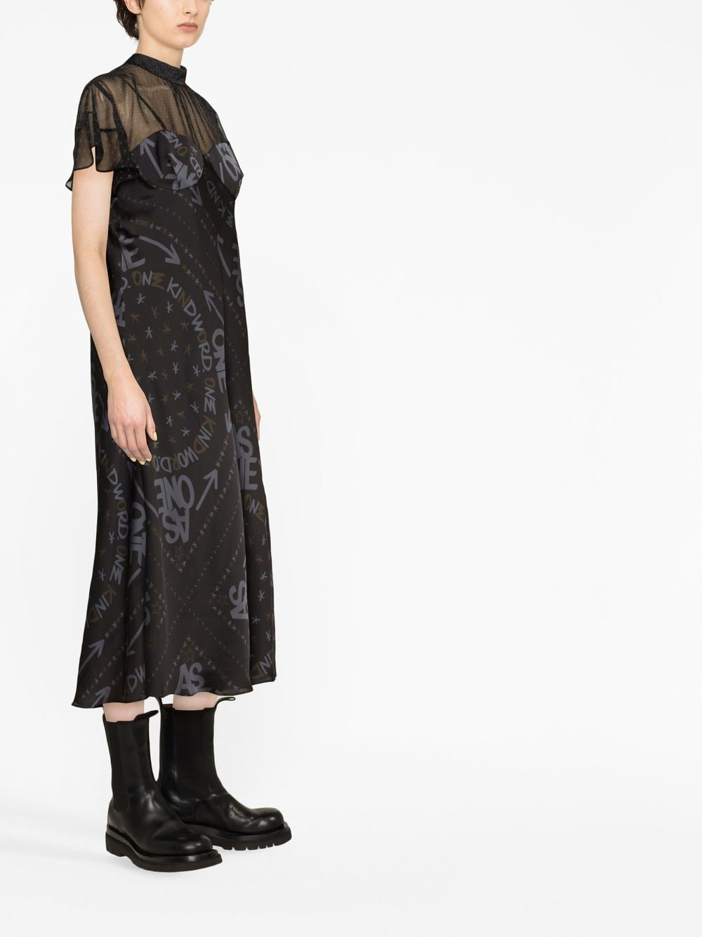 [Sacai] Short sleeve dress SS23 23-06460001