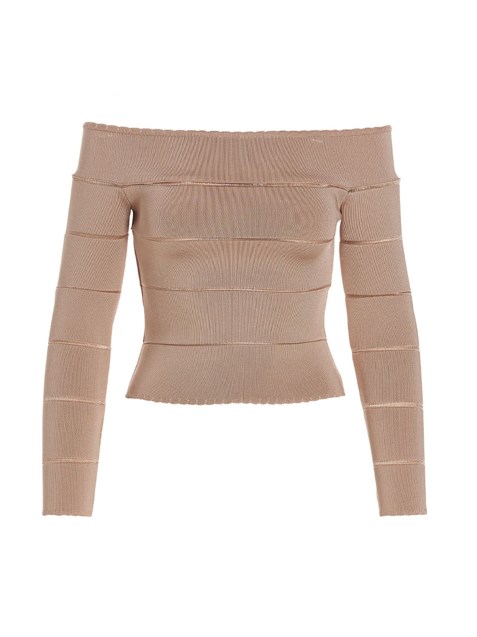 [Alexandre Vauthier] T-shirts Long Sleeve SS23 231KTO1809BLUSH