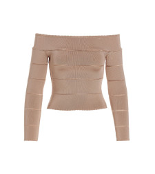 [Alexandre Vauthier] T-shirts Long Sleeve SS23 231KTO1809BLUSH