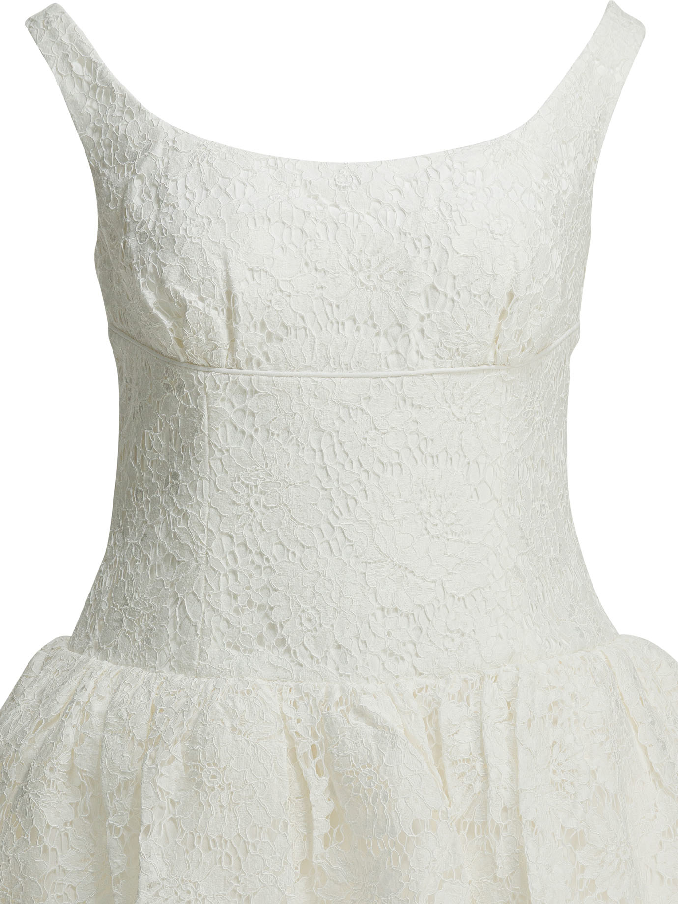 [Self-portrait] Sleeveless dress FW25 AW25-088SA-WWHITE