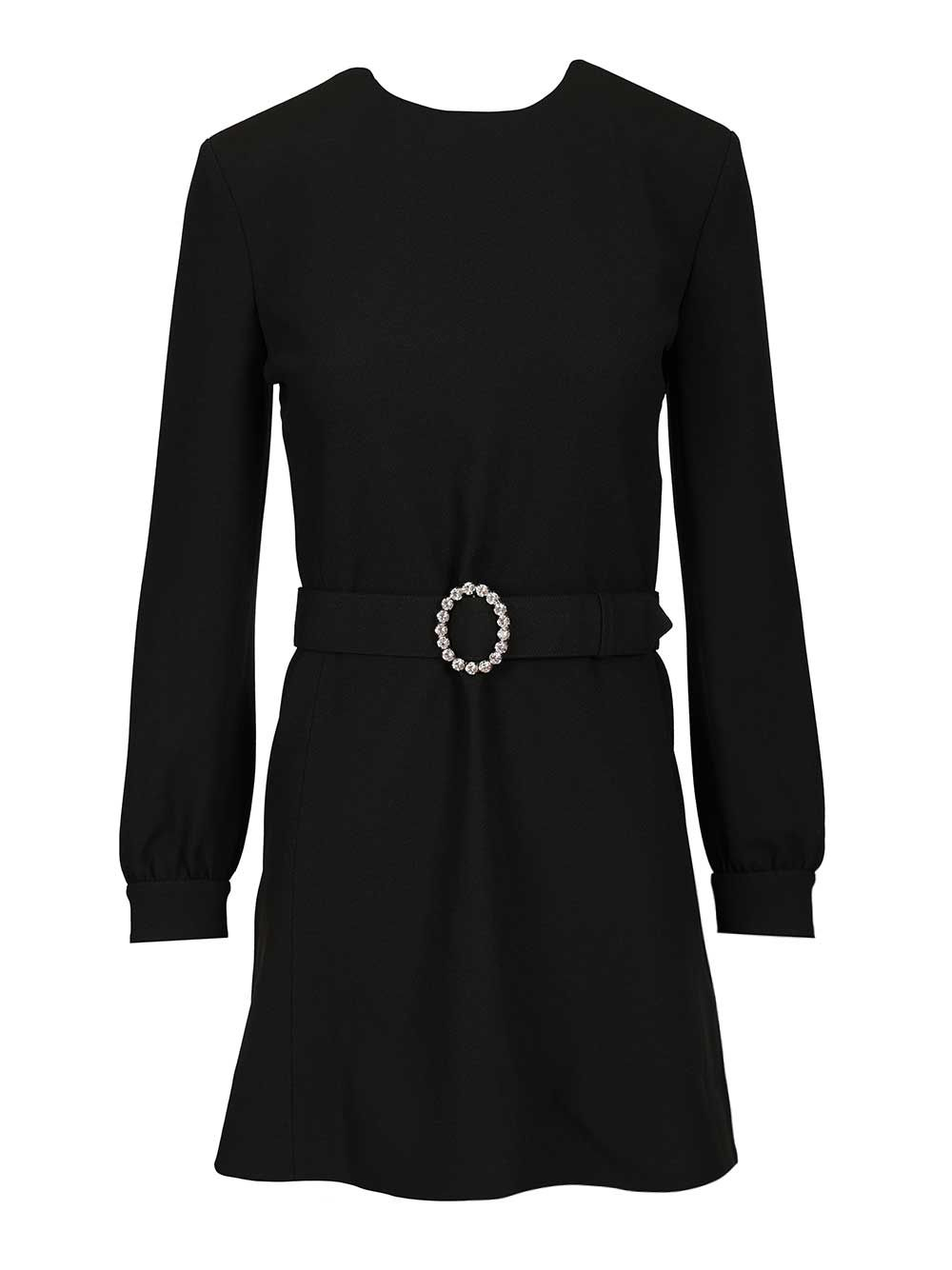 [Saint Laurent] Long sleeve dress FW25 819619Y012W1000