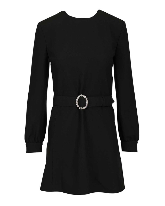 [Saint Laurent] Long sleeve dress FW25 819619Y012W1000
