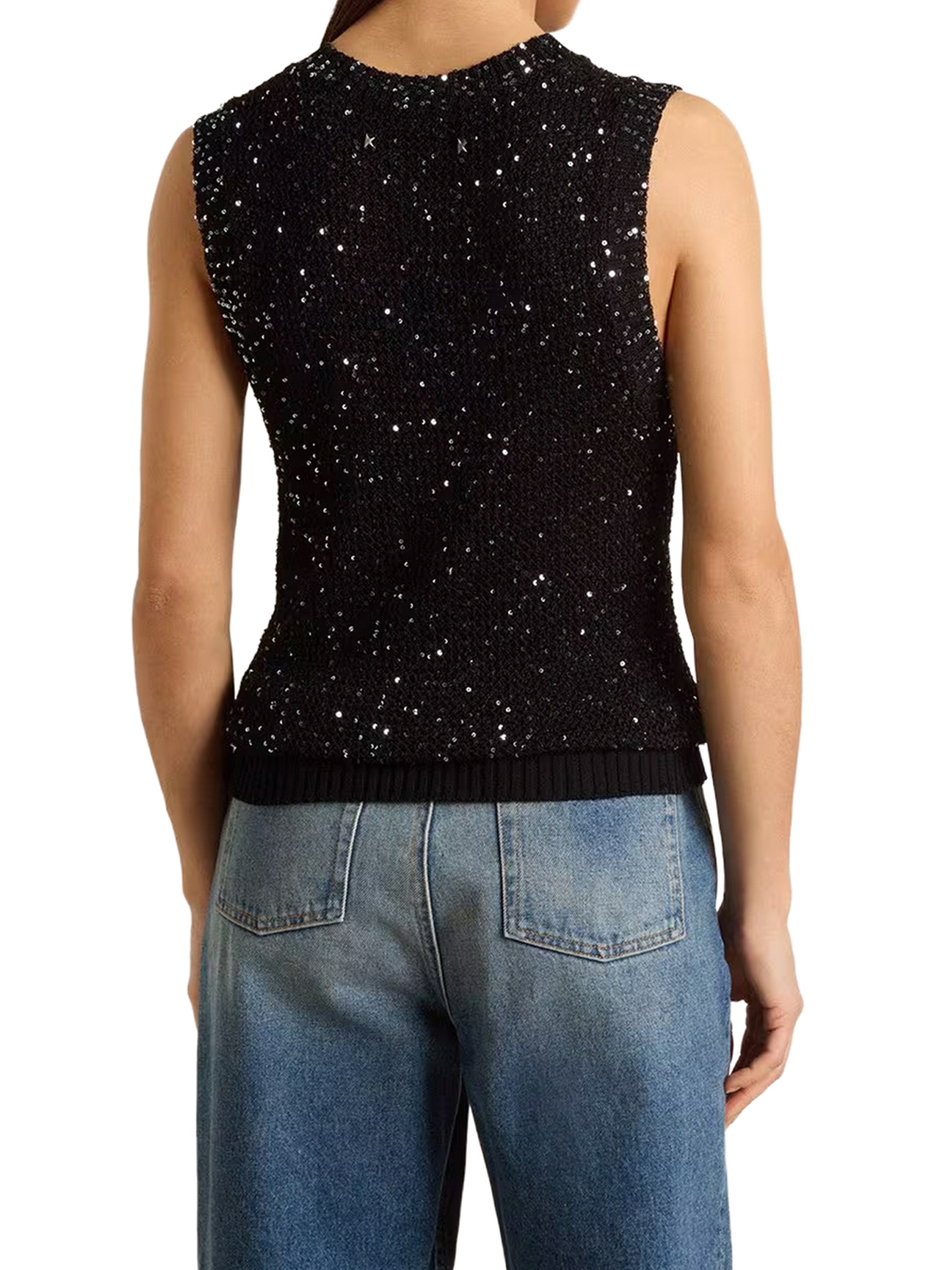 [GOLDEN GOOSE DELUXE BRAND] Tank top SS26 GWP01922P00169190100 BLACK