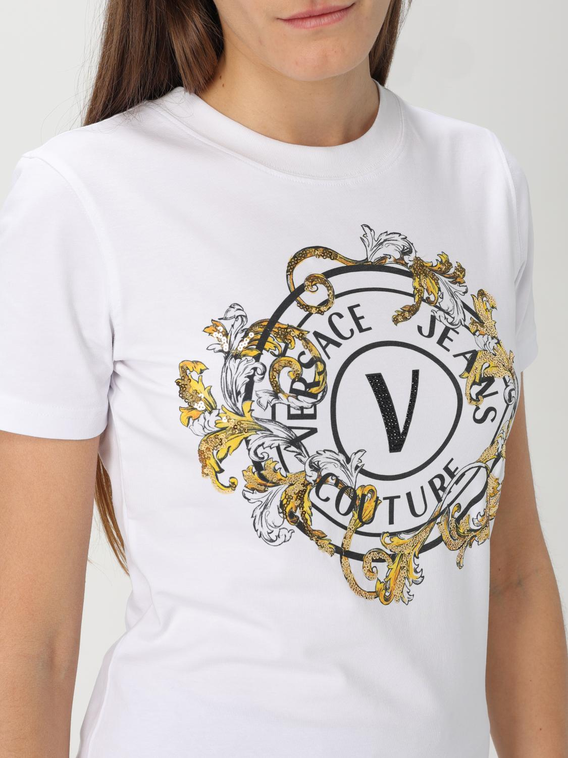 [VERSACE JEANS COUTURE] T-shirts Short Sleeve SS25 78HAHC01CJ02C G03