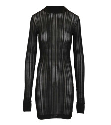 [Amazuin] Long sleeve dress FW25 11LYDUVBVIBRANT  BLACK