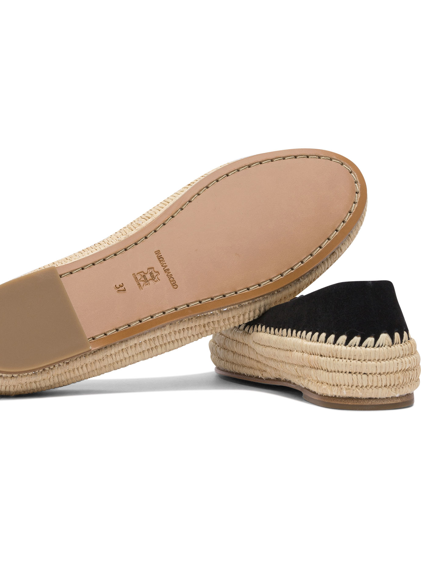[Paloma Barcelo] Flat shoes SS25 TINAKID SUEDEBLACK