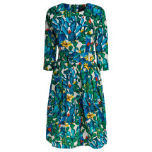 [Samantha Sung] Long sleeve dress SS25 RACHELCACTUS WHITE AQUA