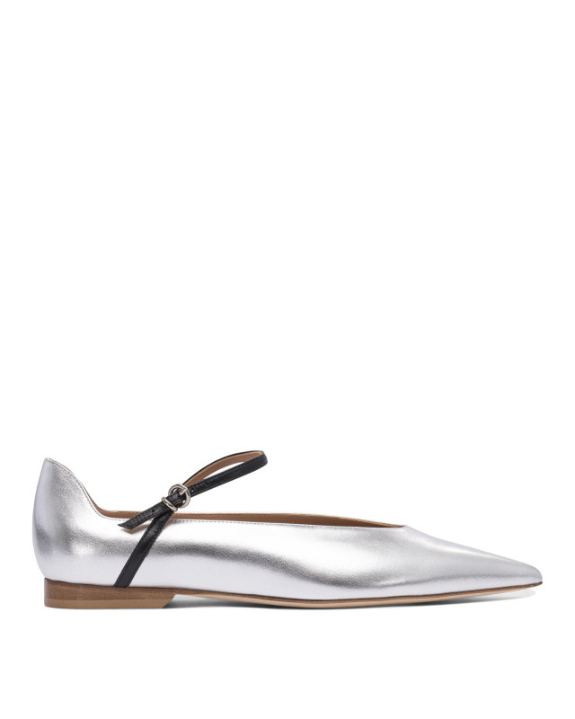 [LELLA BALDI] Flat shoes SS25 LE2501NAPPAARGENTO/NERO