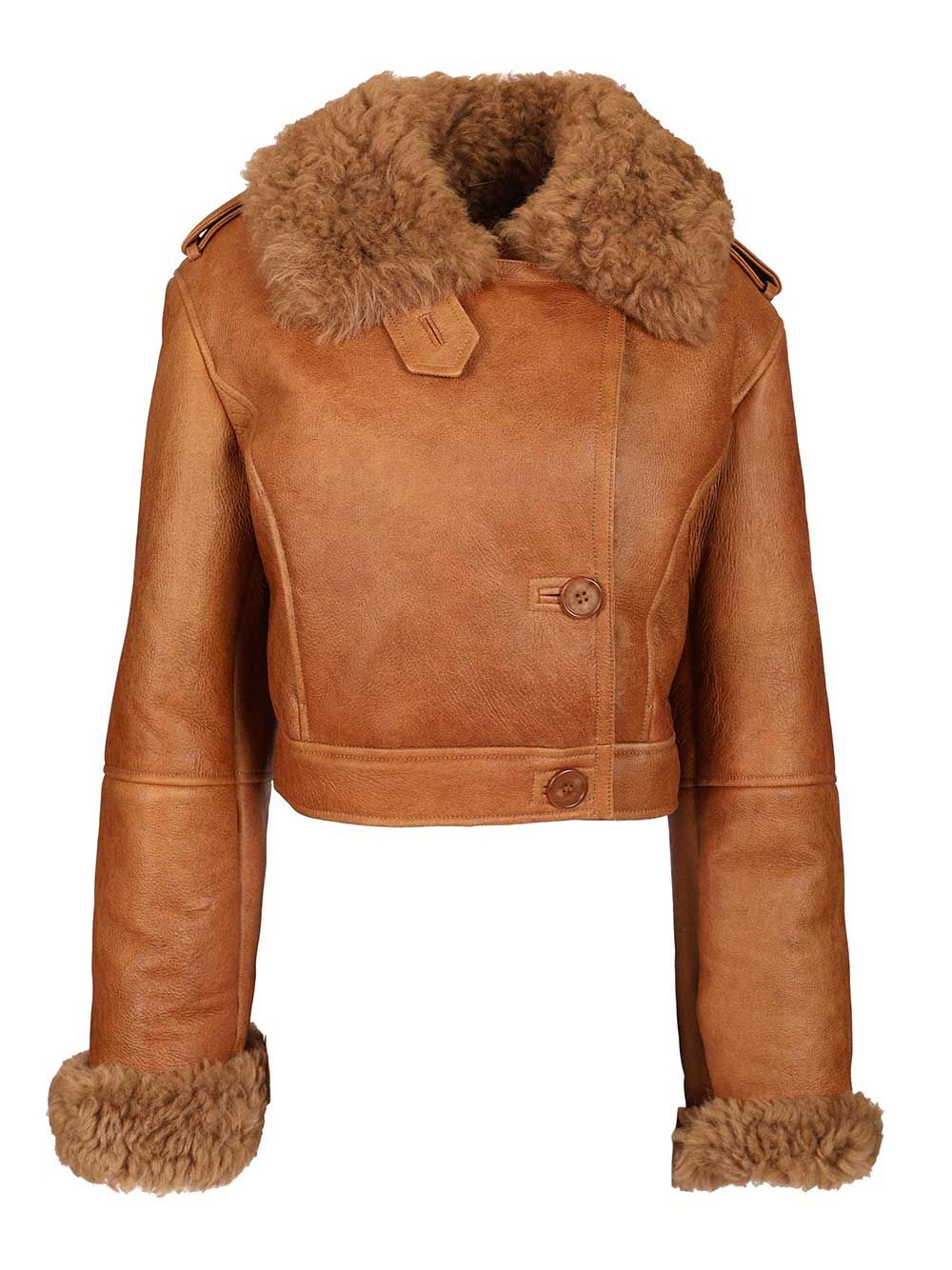 [CHLOE'] Leather Jacket FW25 CH25ACV3620226O