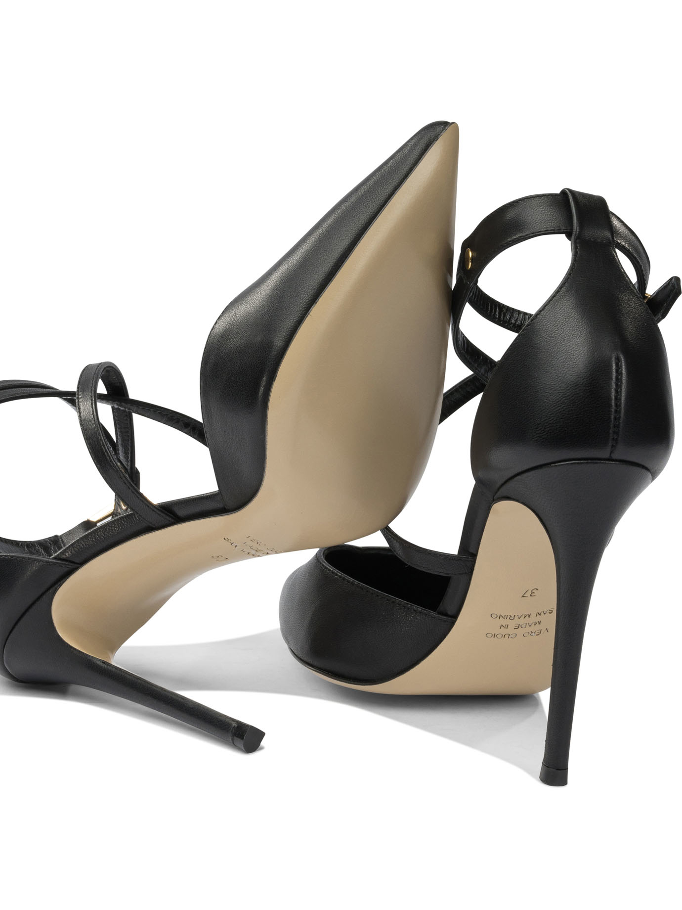 [Ninalilou] Pumps FW25 352514AURIL1055NAPPA NERO/ORO