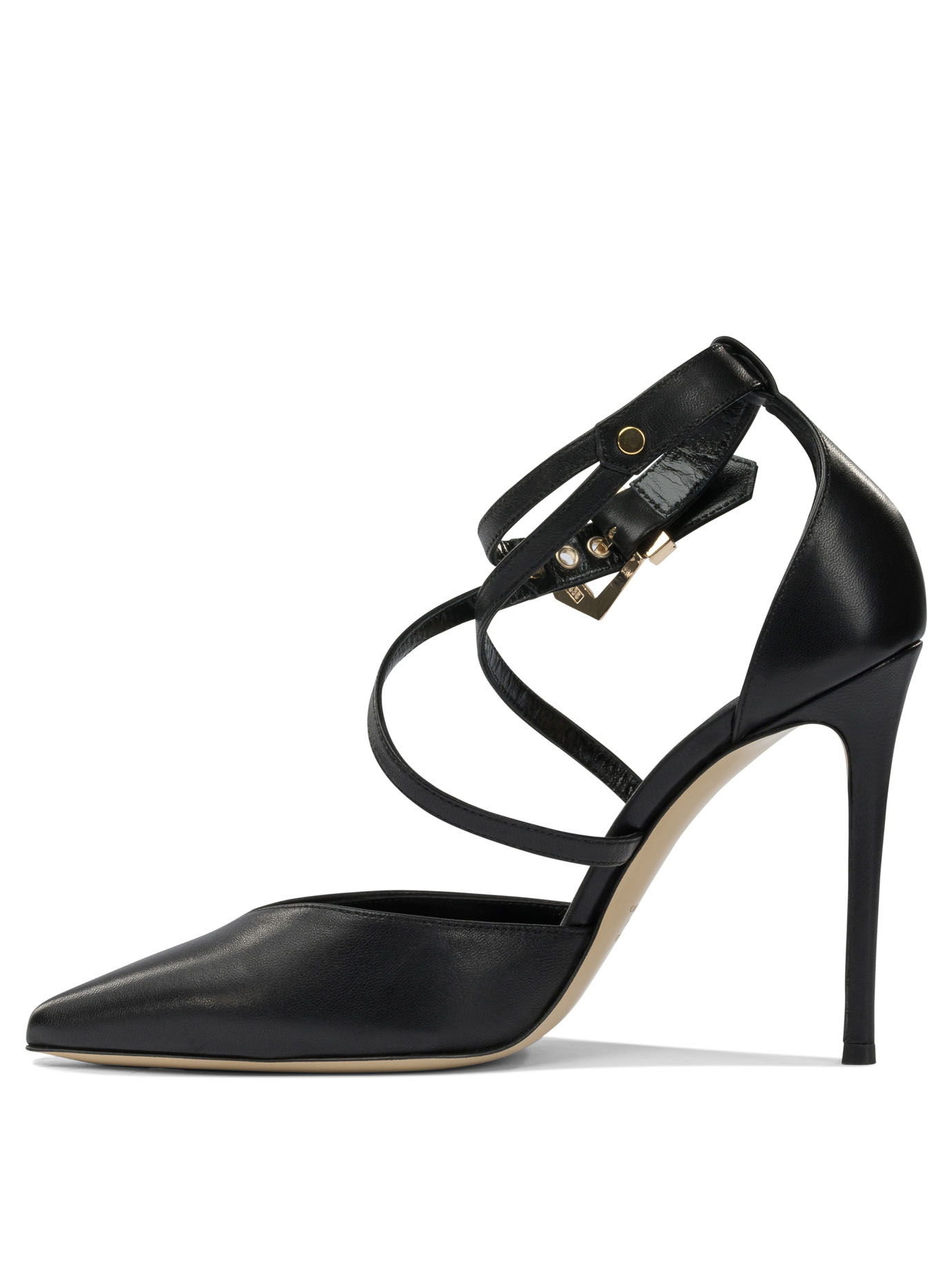 [Ninalilou] Pumps FW25 352514AURIL1055NAPPA NERO/ORO