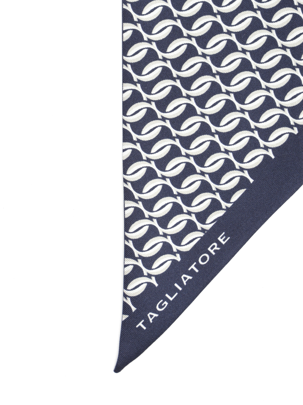 [TAGLIATORE] Scarf FW25 FOULARD8NTI25-02NAVY