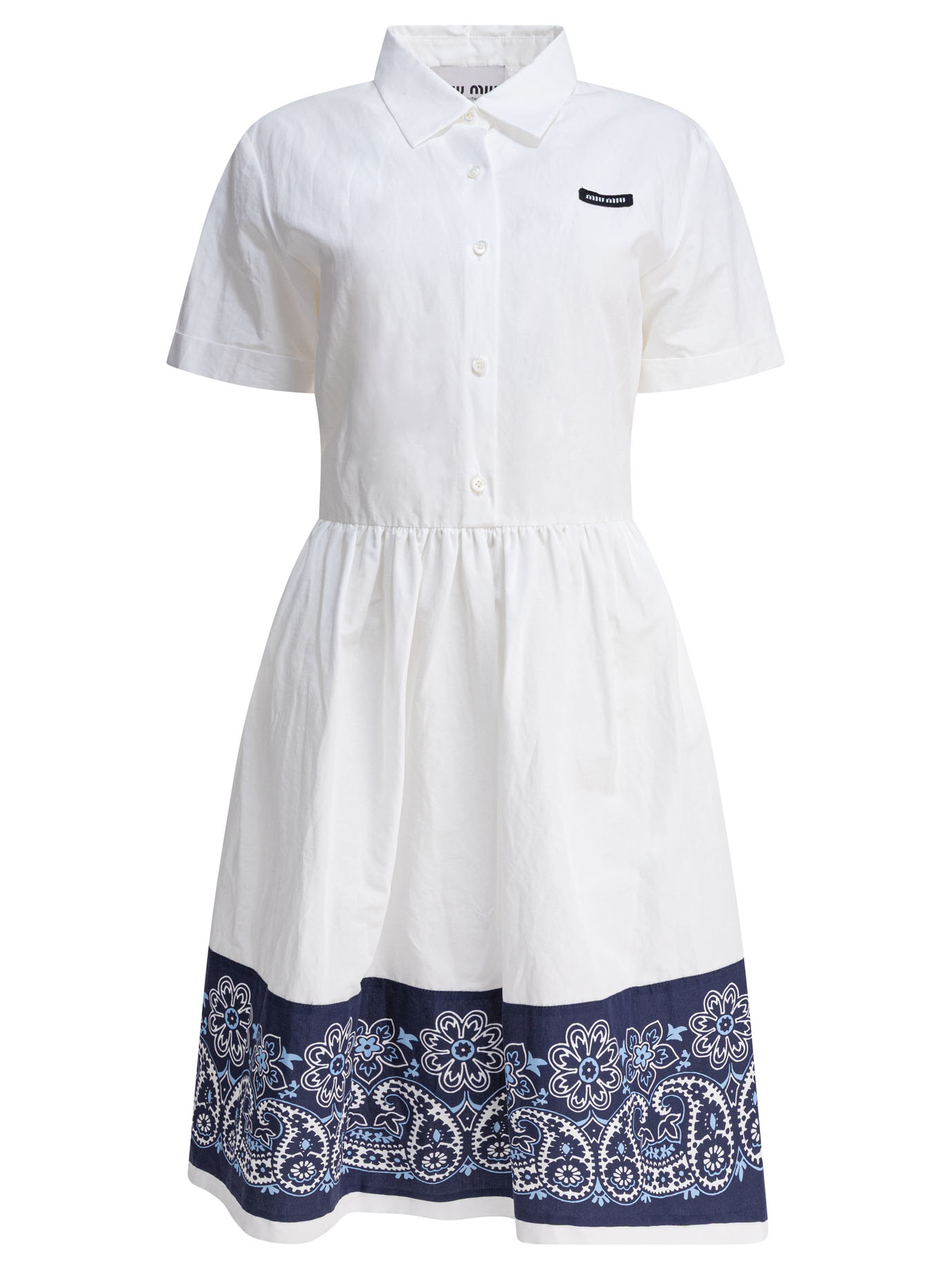[Miu Miu] Short sleeve dress FW25 MF590217LZF0UB0 S OOO
