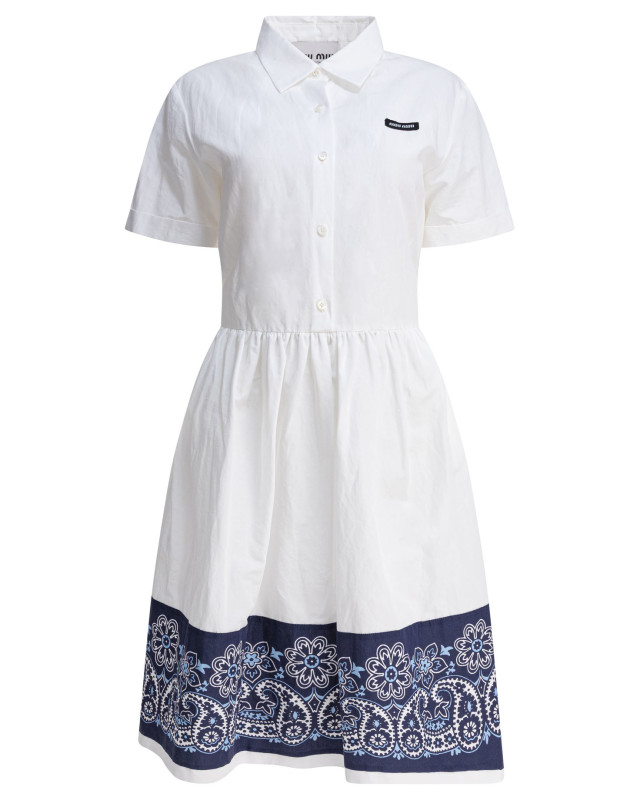 [Miu Miu] Short sleeve dress FW25 MF590217LZF0UB0 S OOO