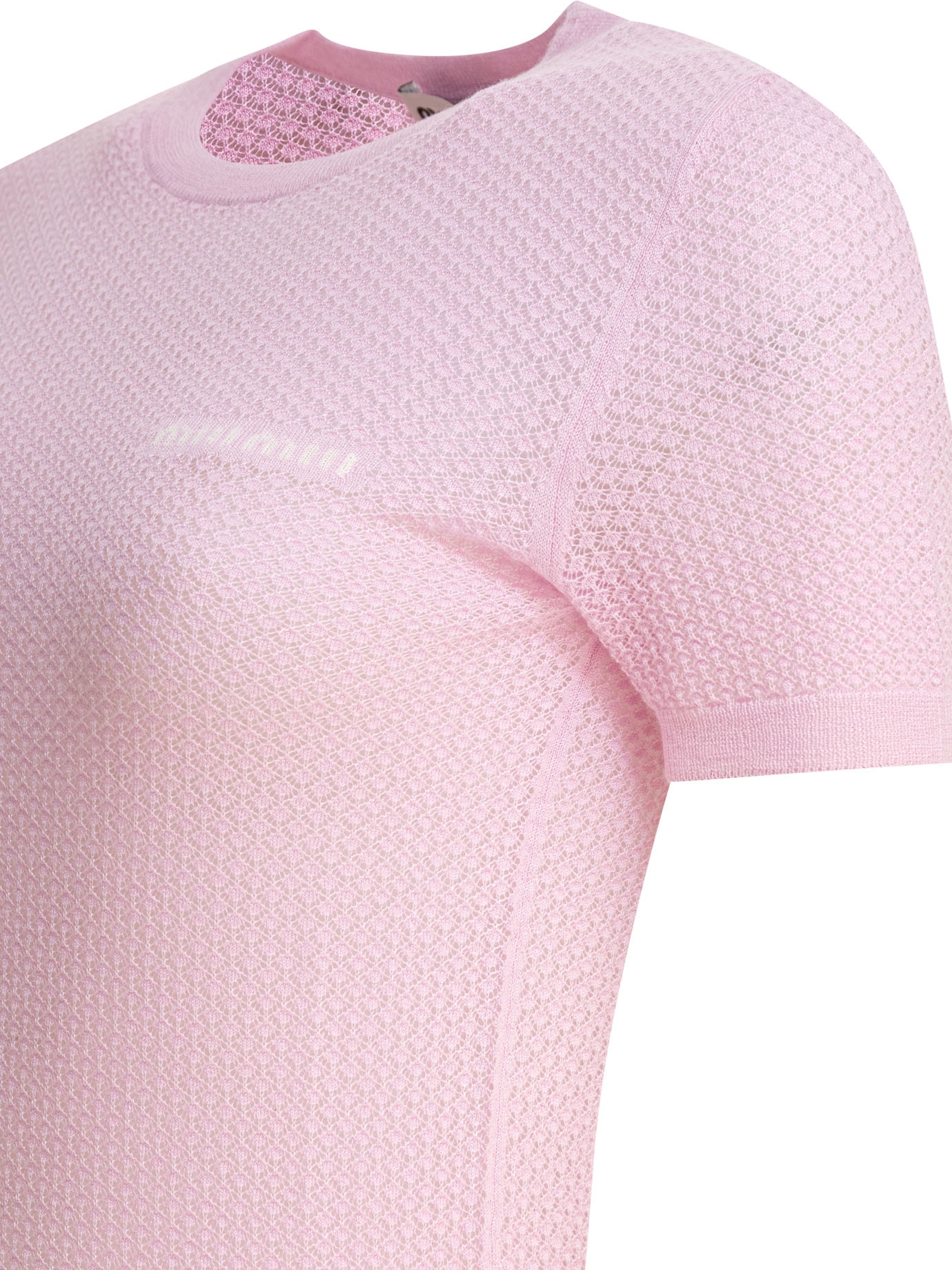 [Miu Miu] T-shirts Short Sleeve FW25 MMLB3017NNF0E18 S OOO