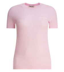 [Miu Miu] T-shirts Short Sleeve FW25 MMLB3017NNF0E18 S OOO