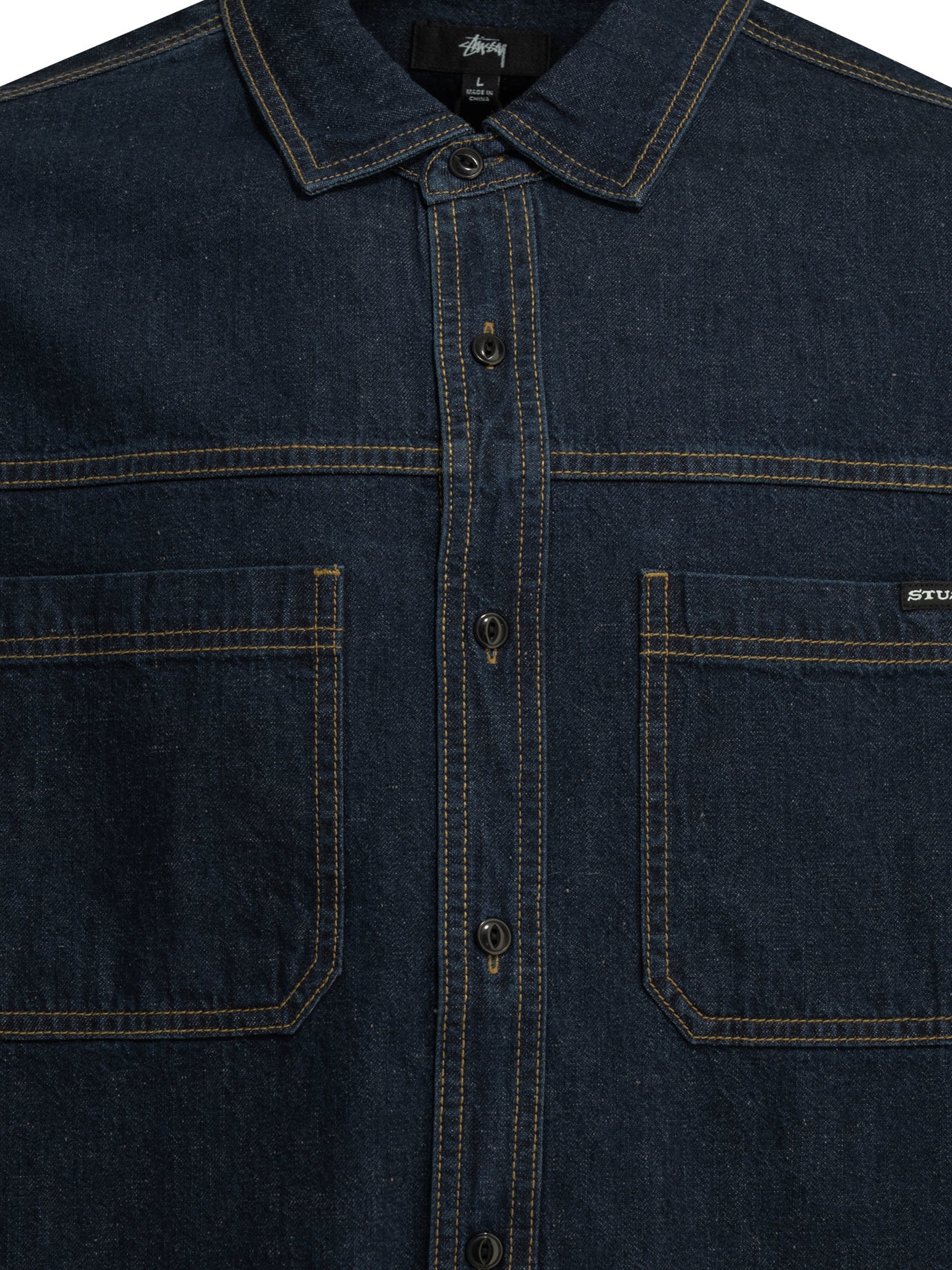 [Stussy] Shirts Long Sleeve SS26 11103762517 DARK DENIM