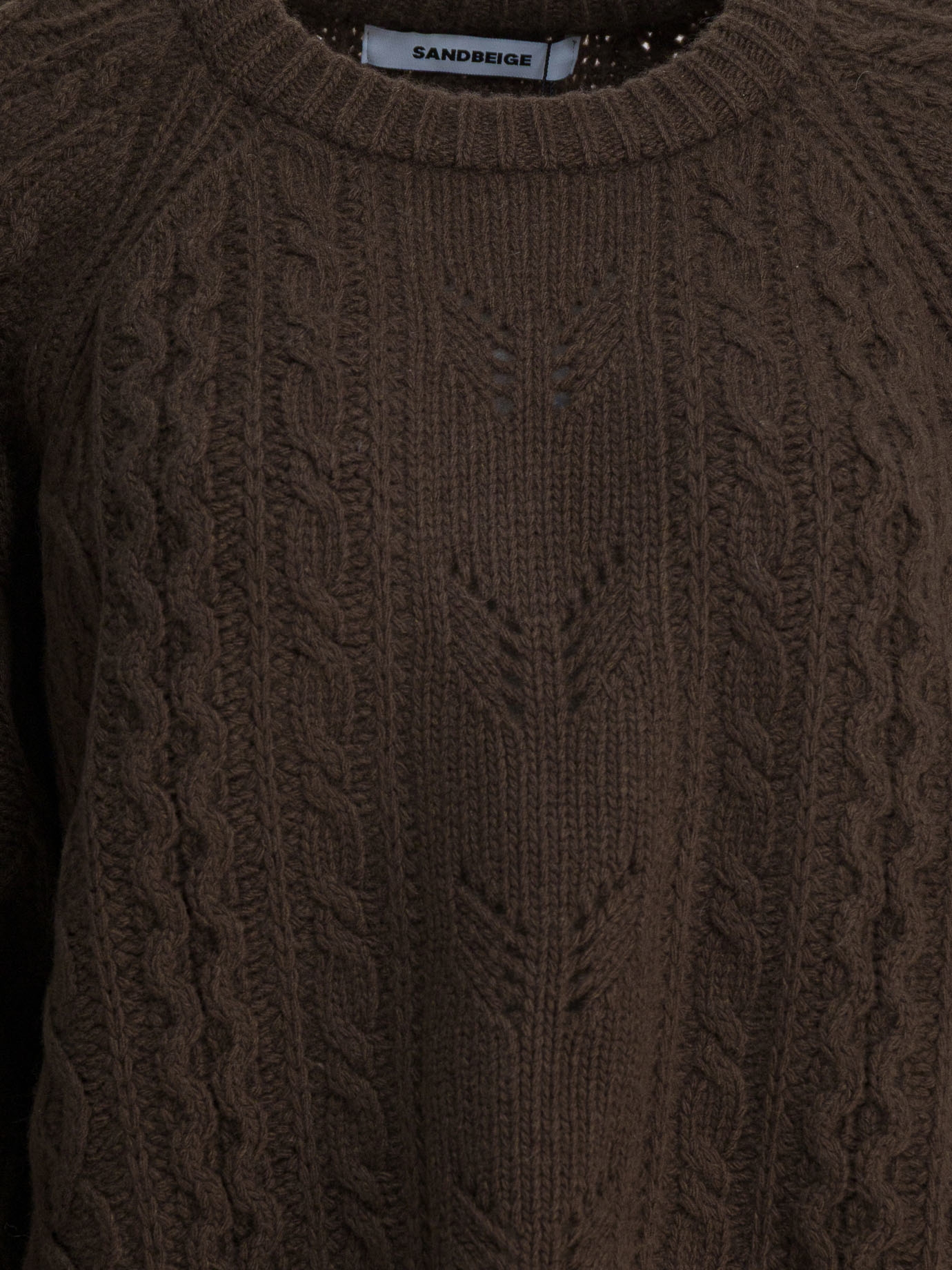 [SANDBEIGE] Knitwear FW25 SBC3NT03ACMOCHA BROWN