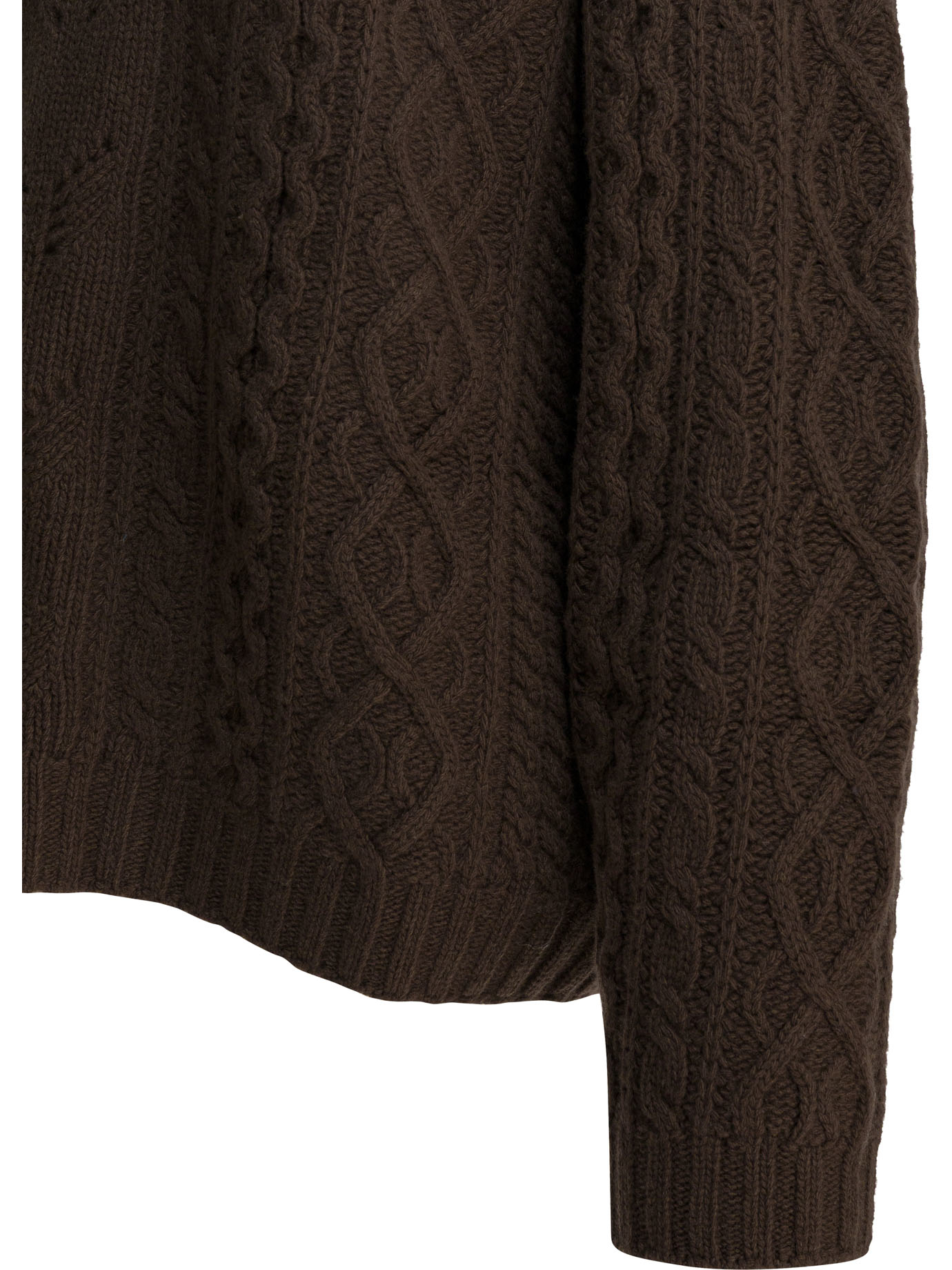 [SANDBEIGE] Knitwear FW25 SBC3NT03ACMOCHA BROWN