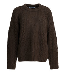 [SANDBEIGE] Knitwear FW25 SBC3NT03ACMOCHA BROWN