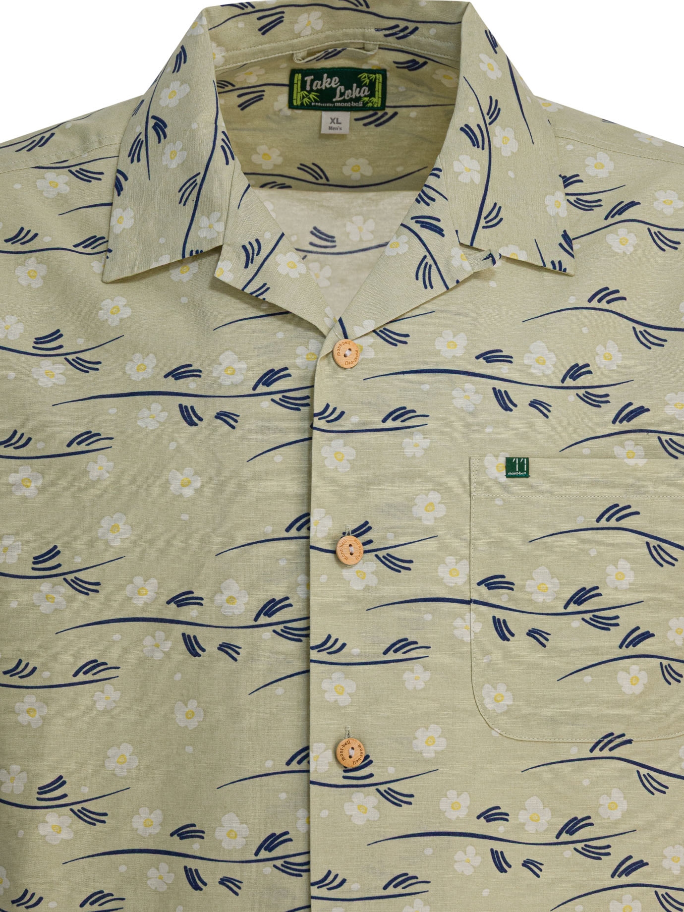 [Montbell] Shirts Short Sleeve FW25 2104805TAKE LOHA M'S WATER BUTTERCUP#1