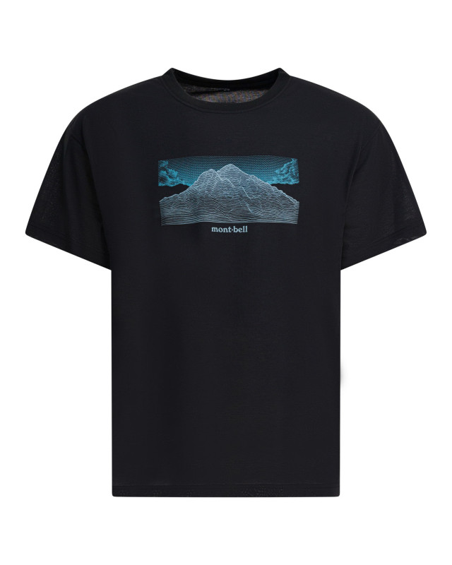 [Montbell] T-shirts Short Sleeve FW25 2304624WICKRON T GEOGRAPHYBK