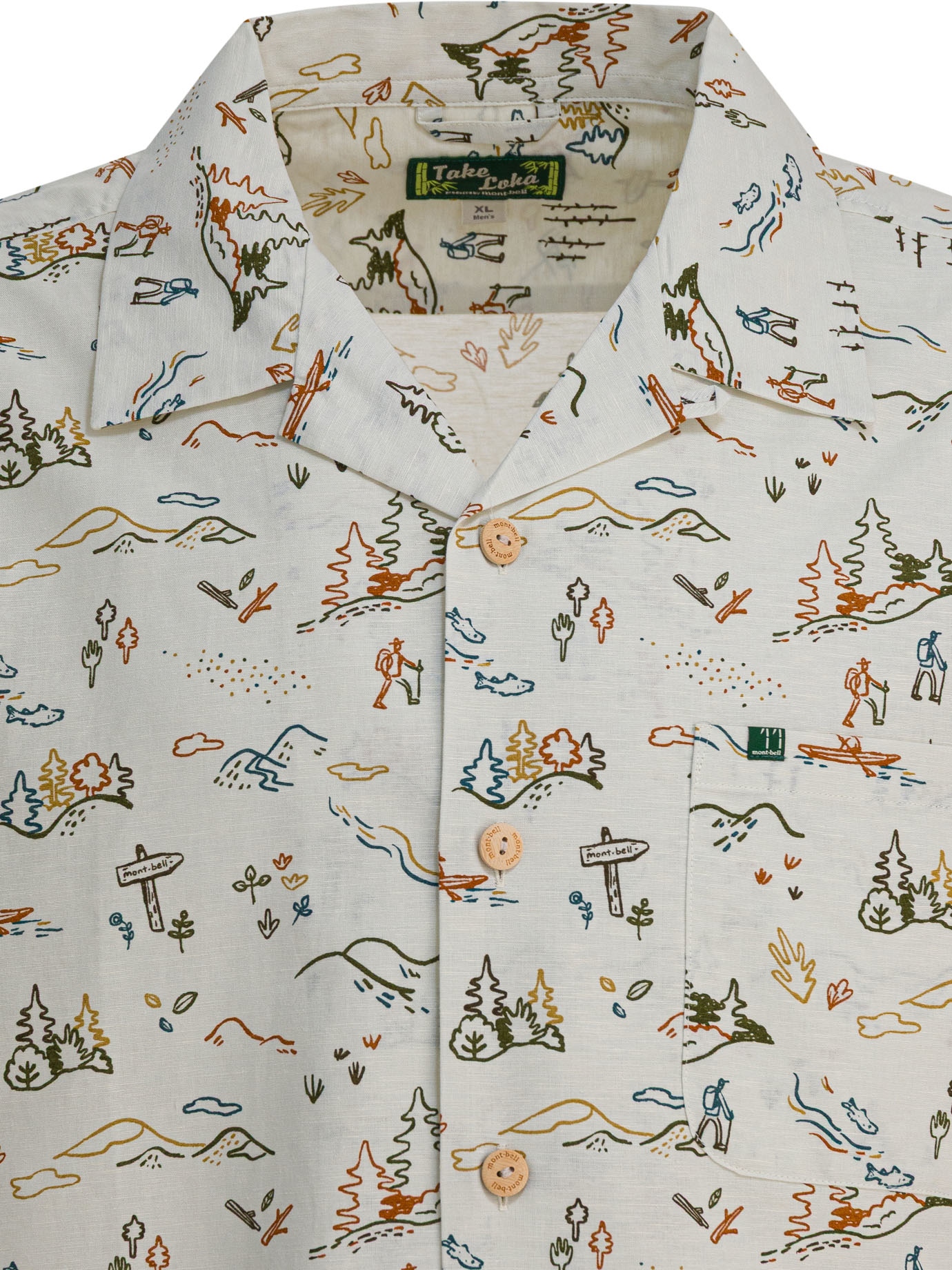 [Montbell] Shirts Short Sleeve FW25 2104776TAKE LOHA M'S ACTIVITY#1