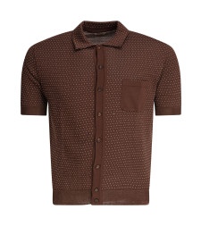 [Rakki] Shirts Short Sleeve SS25 JUNEAU TKTABACCO-PANNA