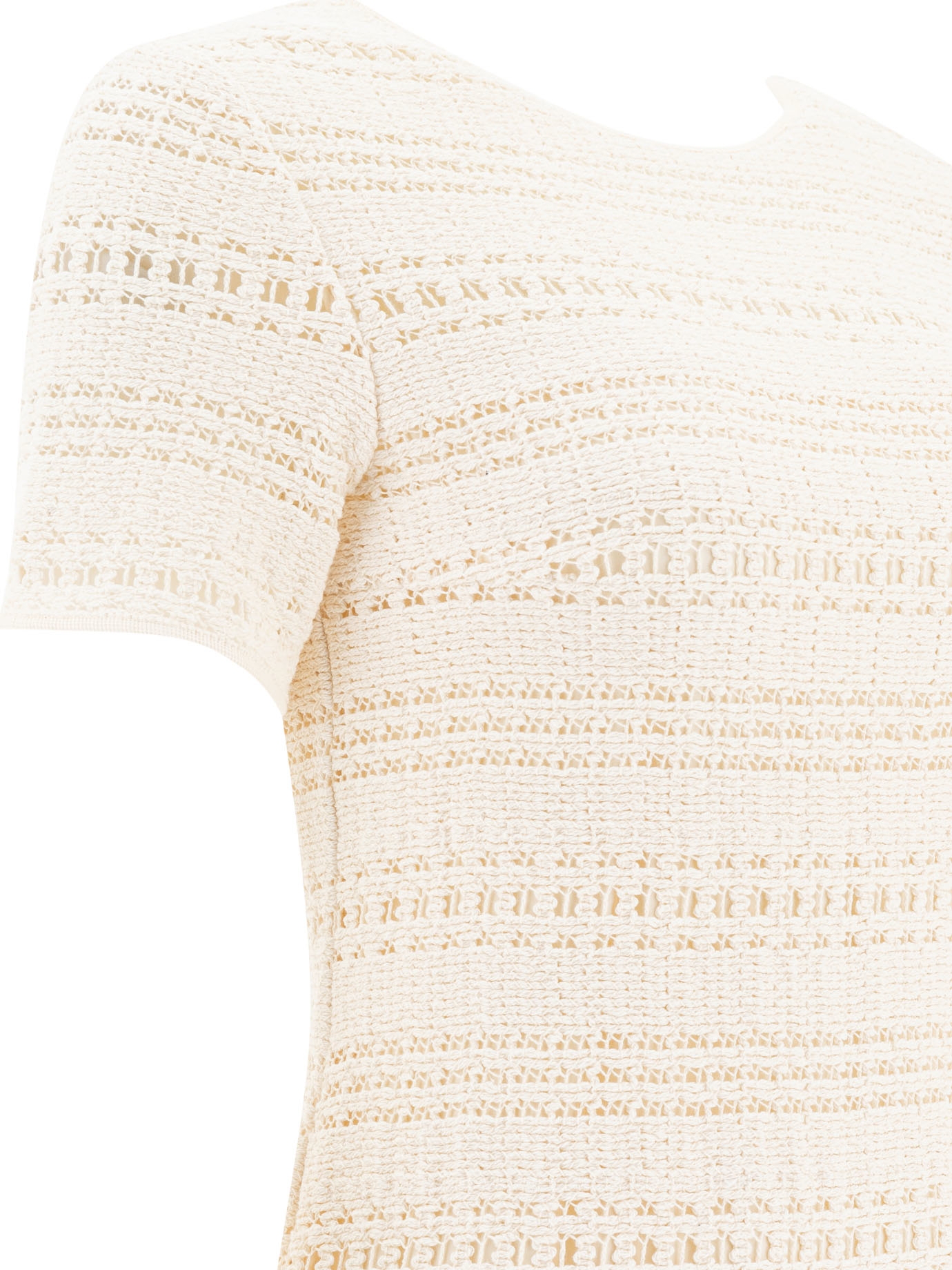 [SANDBEIGE] Short sleeve dress SS25 SBB2OP10ACIVORY