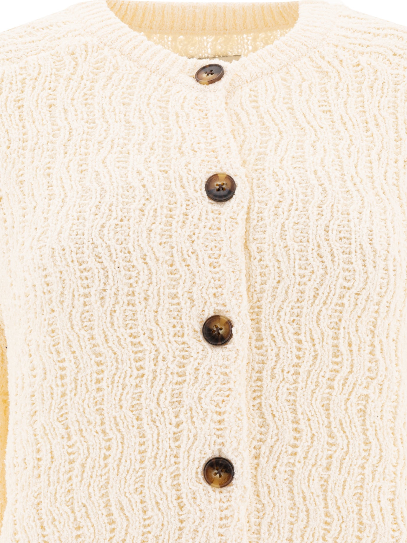 [LOULOU STUDIO] Cardigan SS25 SEANRICE IVORY