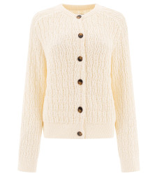 [LOULOU STUDIO] Cardigan SS25 SEANRICE IVORY