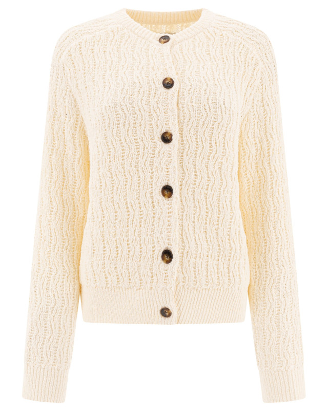 [LOULOU STUDIO] Cardigan SS25 SEANRICE IVORY