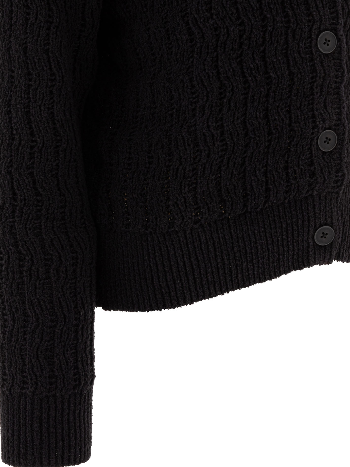 [LOULOU STUDIO] Cardigan SS25 SEANBLACK