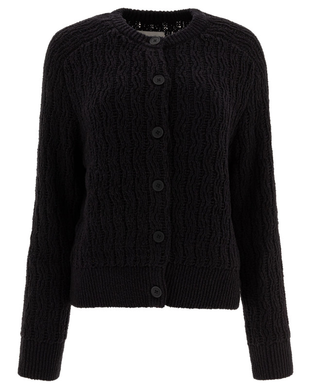 [LOULOU STUDIO] Cardigan SS25 SEANBLACK